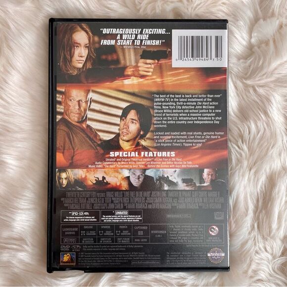Live Free Die Hard (2007) Widescreen DVD | Good Condition | Action Thriller - Picture 2 of 3